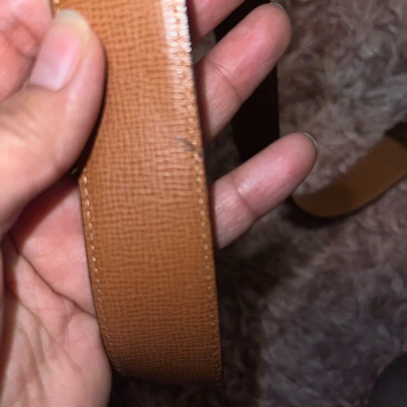 S.T. DuPont brown leather belt - Picture 9 of 10